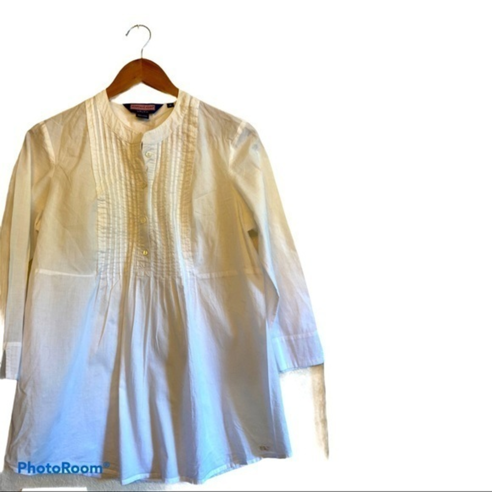 Vineyard Vines White Cotton Blouse M